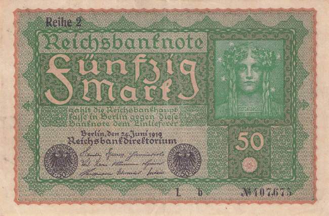 50 Mark 1919 ro.62b L